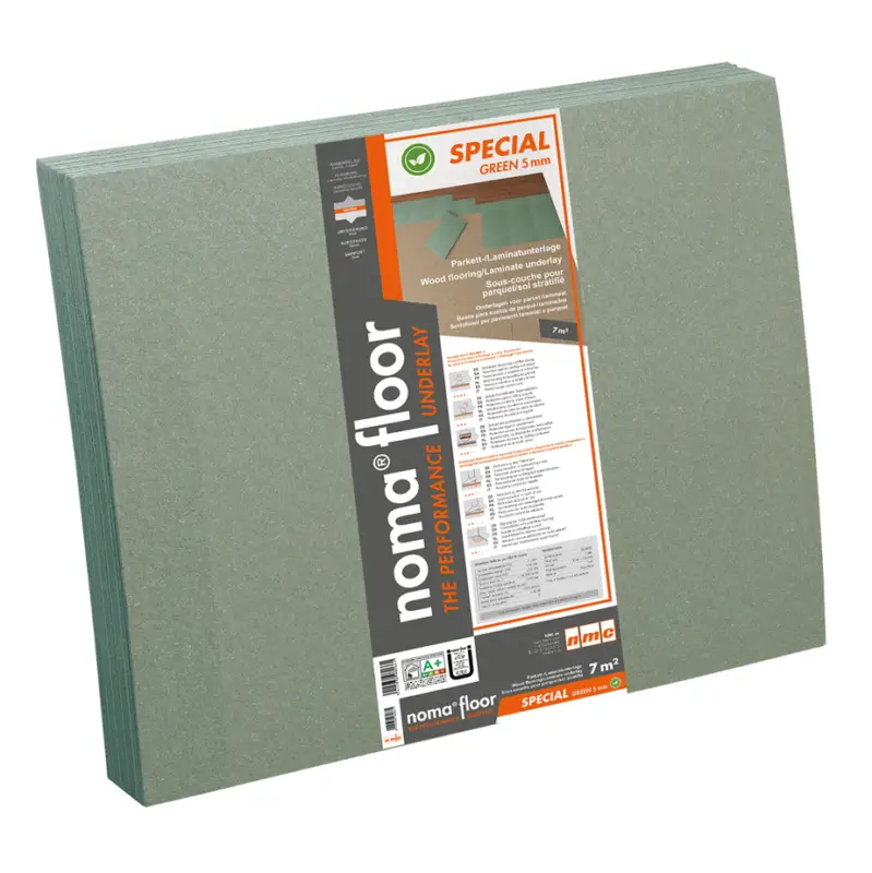 Hete Deal Ondervloerplaat Groen 5 mm - LDF - 790 x 590 x 5 mm